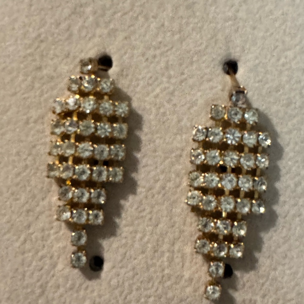 Elegant Gold and Silver Dangle Earrings